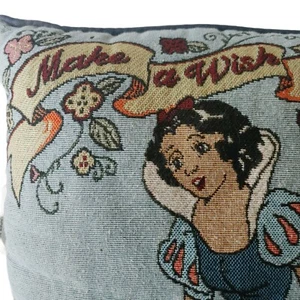 Disney Snow White Pillow 'Make A Wish' Vintage Decor Small Throw Pillow - Picture 1 of 9