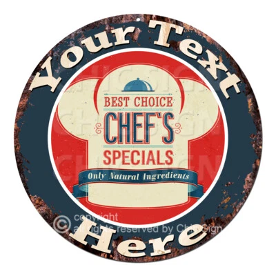 CP-0200 ANY NAME'S Custom Personalized Chef Special Metal Sign Decor Gift idea - Image 1 of 2