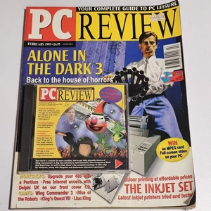 Vintage PC Review Magazine FEBRUARY 1995 WITH DEMO CD ROM , ALONE IN THE DARK - Picture 1 of 15