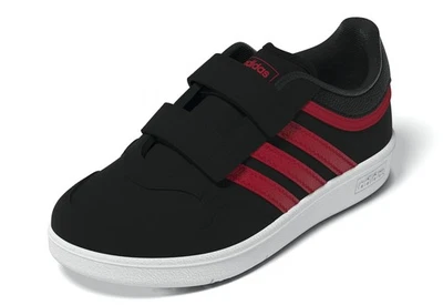 adidas 4.0 Hoops Basketball Shoes, Black/Scarlet/White, 11 Little Kid - Image 1 of 4