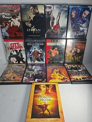 Lot of 13 Kung Fu Martial Arts DVDs Martial Arts Pre-Owned Good Condition - Image 1 of 4