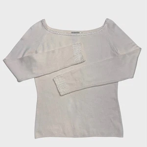 Vintage 90's Georgiou Small Silk Knit Long Sleeve Beading Quiet Luxury Old Money - Picture 1 of 6