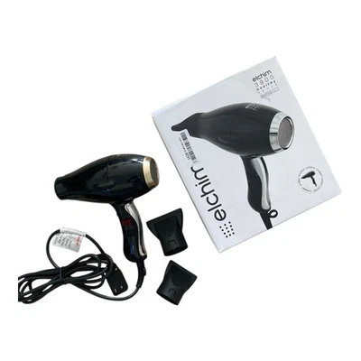 Elchim 3900 Healthy Light Ionic Professional Dryers Black & Gold 2 Concentrator - Image 1 of 4