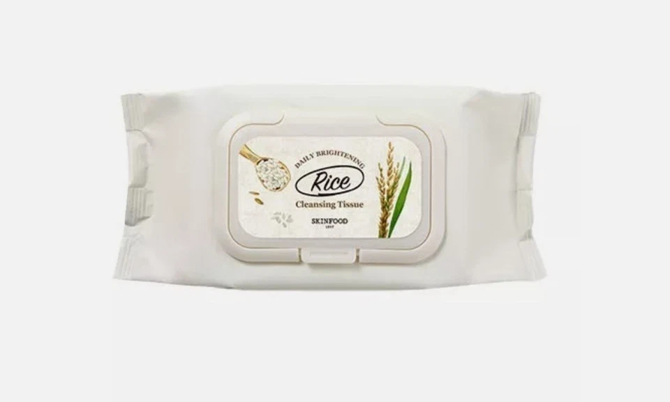 Tejido de limpieza iluminador diario de arroz SKINFOOD 80ea iluminar vendedor de EE. UU. Foto 1 de 1