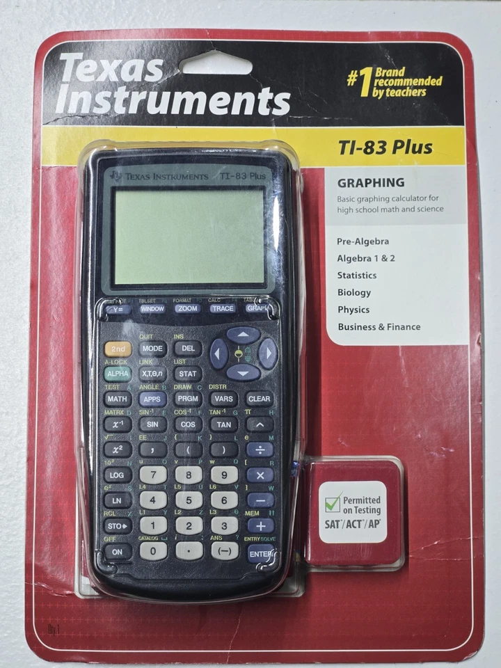 NEW TI-83 Plus Graphic Calculator Texas Instruments TI83 + Graphing - Image 1 of 2