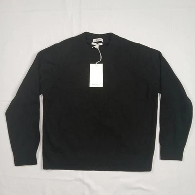 COS Sweater Mens L 100% Cashmere Black Crewneck Pullover Raglan New With Tags - Image 1 of 4