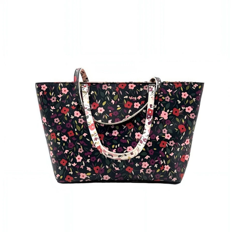 Bolso de Mano Kate Spade Floral Grande Laurel Way Dally Boho Imitación Cuero Cremallera Hombro Foto 1 de 4