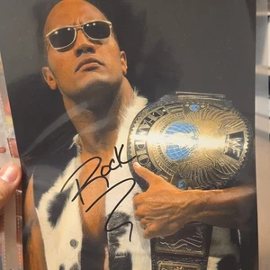 The Rock Wwe Wwf Signed 8x10 Photo Autograph Coa Championship Dwayne Johnson - Picture 1 of 5