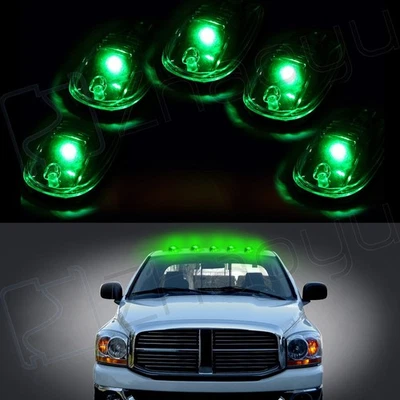 For Dodge Ram 2500 3500 4500 5500 5 Clear Cab Roof Marker Running Lamp+Free Bulb - Image 1 of 4