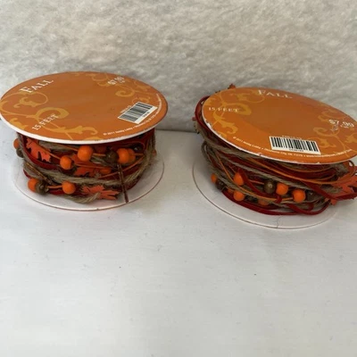 Fall Decorative Trim 2 rolls 30 ft total - Image 1 of 4