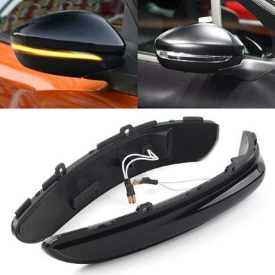 Dynamic LED Rearview Mirror Flowing Turn Signal Light For Peugeot 208 2008 12-21 - Изображение 1 из 4