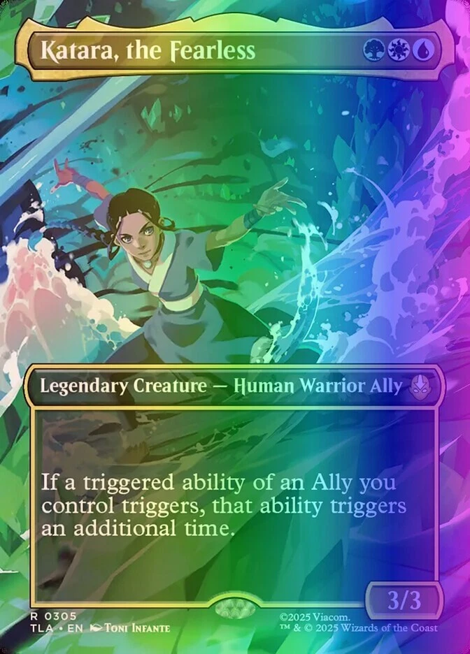 MTG Katara, the Fearless (305/447) Avatar The Last Airbender LP FOIL - Image 1 of 1
