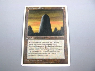 MTG - 3.ED. UNLIMITED (FWB/'95) - BASALT MONOLITH - BASALTMONOLITH /LIGHT PL./EX - Bild 1 von 4