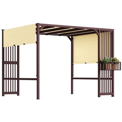 Pergola Pavillon 3x2,5m UV 30+Stabil winterfest Sonnenschutz mit Schiebedach - Bild 1 von 4