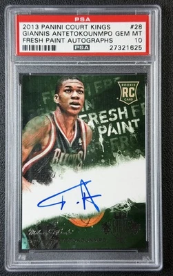 Giannis Antetokounmpo PSA 10 2013-14 Court Kings #28 pintura fresca automático radiocontrol 53/499 Foto 1 de 2