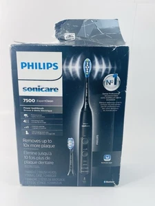 USED Philips ExpertClean 7500 Black Rechargeable Electric Toothbrush (HX9690/05) - Picture 1 of 15
