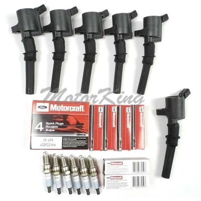 DG508 SET OF 6 IGNITION COIL B267*6 & 6 MOTORCRAFT SPARK PLUG FOR Ford IC007 - Image 1 of 2