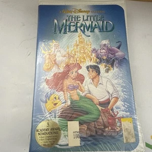 Disney Little Mermaid VHS 1989 Sealed Black Diamond Banned Castle Cover Rare - Bild 1 von 6