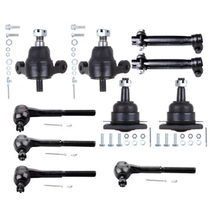 10x For 1965-1968 Chevrolet Impala Front Lower Upper Ball joint Tie Rod End Kit - Picture 1 of 13