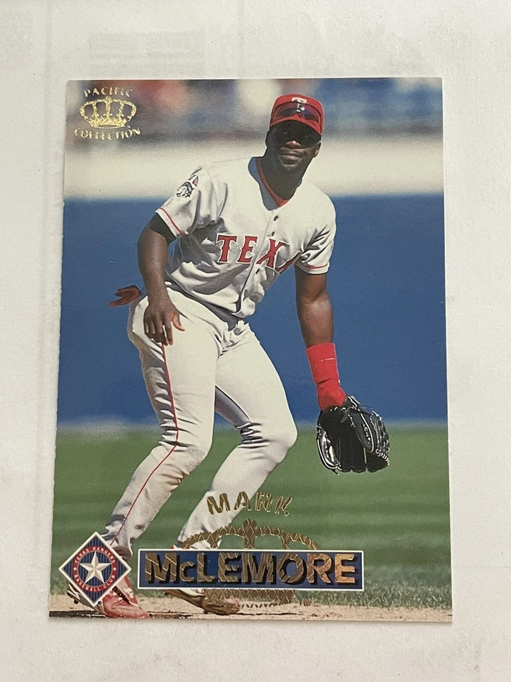 1996 Pacific Texas Rangers Baseball Card #421 Mark McLemore - Image 1 of 2