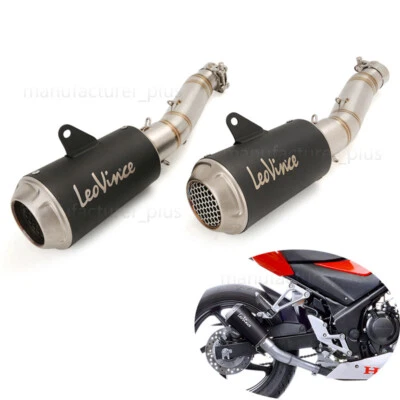 Sistema de exaustão tubo médio 51mm silenciador escape para Honda CBR300R CB300F 2015-2024 - Imagem 1 de 4