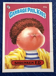 1985 Topps Garbage Pail Kids 2nd Series 2 Glossy Shrunken Ed 65a, 1 Star EX - Picture 1 of 4