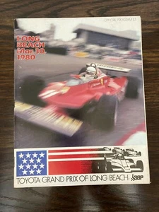 1980 Long Beach Toyota Grand Prix Program Magazine - Collectors Item - Picture 1 of 9