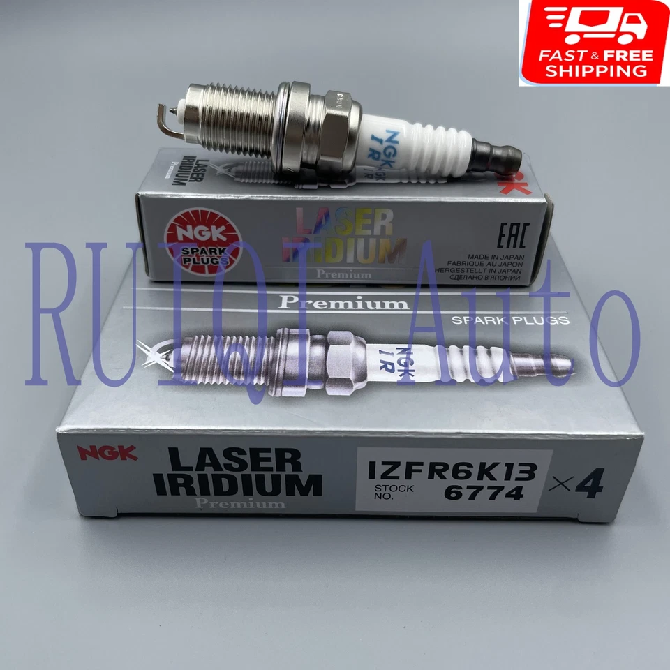 Juego de 4 bujías láser iridio 1,5 L para Honda Fit NGK IZFR6K13 6774 2007-2011 Foto 1 de 3