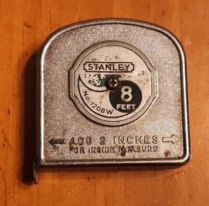 Nastro vintage Stanley misura 8 piedi n. 1208W - Foto 1 di 3