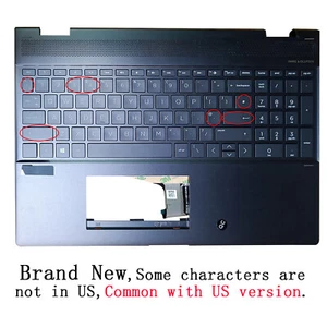 New For HP Spectre x360 15-CH Palmrest w/Backlit Keyboard L15588-001 - Picture 1 of 6
