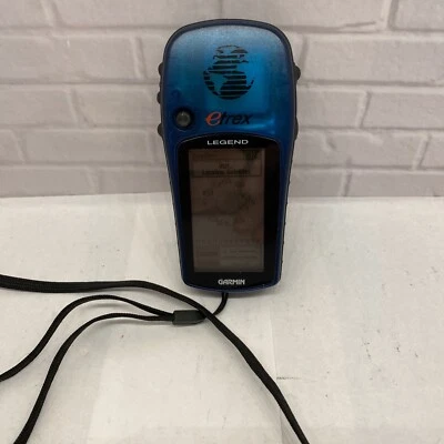 Garmin eTrex Legend H Blue Handheld LCD Display Waterproof Hiking GPS Navigator - Image 1 of 4