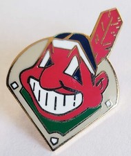 Vintage 1995 Cleveland Indians/Guardians DIAMOND WAHOO Chief Wahoo Lapel Pin