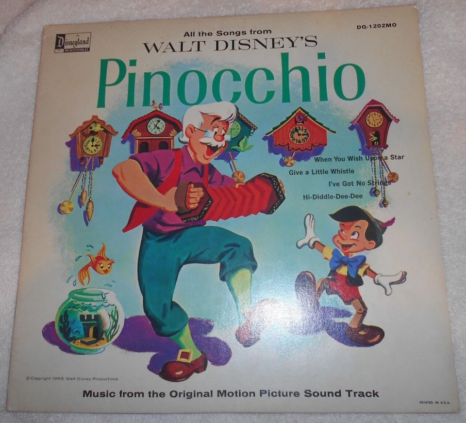 All the Songs from Walt Disney's Pinocchio, LP - Image 1 of 1