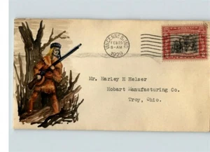 George Rogers Clark Hand Painted 1929 # 651 FDC, # 1 of 1 made, Vincennes, India - Picture 1 of 1