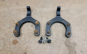 2007 2008 2009 - 2018 Jeep Wrangler JK Front Bumper Stock factory Tow Hooks OEM - Picture 1 of 12