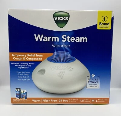 Vicks Warm Steam Vaporizer with Nightlight Vaporizer, 1.5 gallon capacity - Image 1 of 4