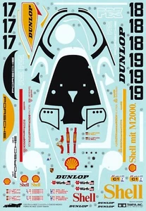Tamiya's Decals for 1/24 SHELL PORSCHE 962C. Cartograf.Item24233 from Japan - Picture 1 of 2