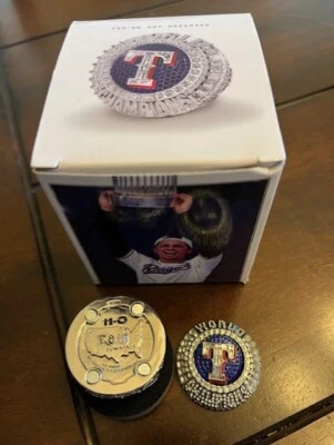 TEXAS RANGERS COREY SEAGER WORLD SERIES CHAMPS DIAMOND DAYS RING 5/1/25