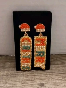 Merry Christmas Earrings - Picture 1 of 1