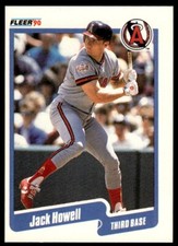 1990 Fleer Baseball Card Jack Howell California Angels #135
