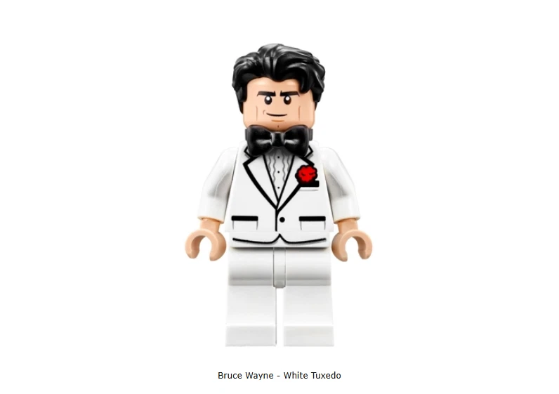 LEGO DC Super Heroes #70909 BRUCE WAYNE (WHITE TUXEDO) Minifigure (ONLY) - RARE - Image 1 of 1