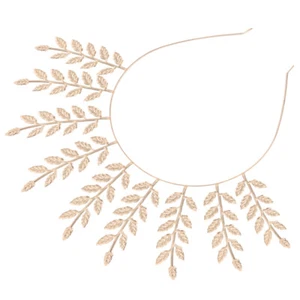 Golden Headband Miss Bride Bridal Accessories Romantic Headpiece - Bild 1 von 12