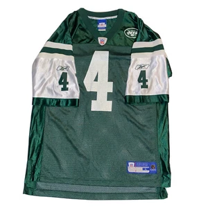 New York Jets Brett Farve Reebok Men's Large Screen printed NFL Jersey Y2k - Picture 1 of 12