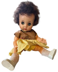 Vintage 1950’s Doll Vinyl Drink and Wet Sleepy Eyes 11"’s Outfit Shoes Read! - Picture 1 of 8