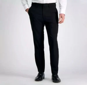 Kenneth Cole Techni-Cole Reaction Repreve Performance Dress Black Pants 34 X 34. - Picture 1 of 4
