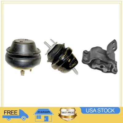 Engine & Trans Mount 3X for 1999-2003 FORD WINDSTAR 3.8L 4 Speed -Anchor XH - Image 1 of 4