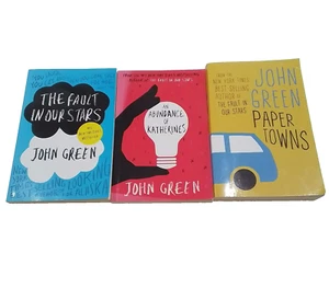 John Green Paperback Book Bundle The Fault in Our Stars Paper Towns Katherines - Picture 1 of 7