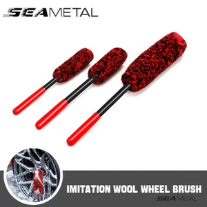 3 Size Car Wheel Brush Rims Tire Seat Engine Wash Cleaning Auto Detailing Tool - Picture 1 of 11
