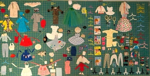 198 Teile 1958-1960er Jahre Top Vintage Mattel Barbie Puppenzubehör, Japan - Bild 1 von 24