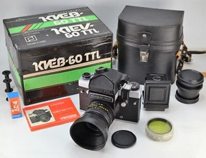 EXC! USSR KIEV-60 TTL MEDIUM FORMAT CAMERA + MC VOLNA-3 LENS, BOXED (2) - Picture 1 of 10